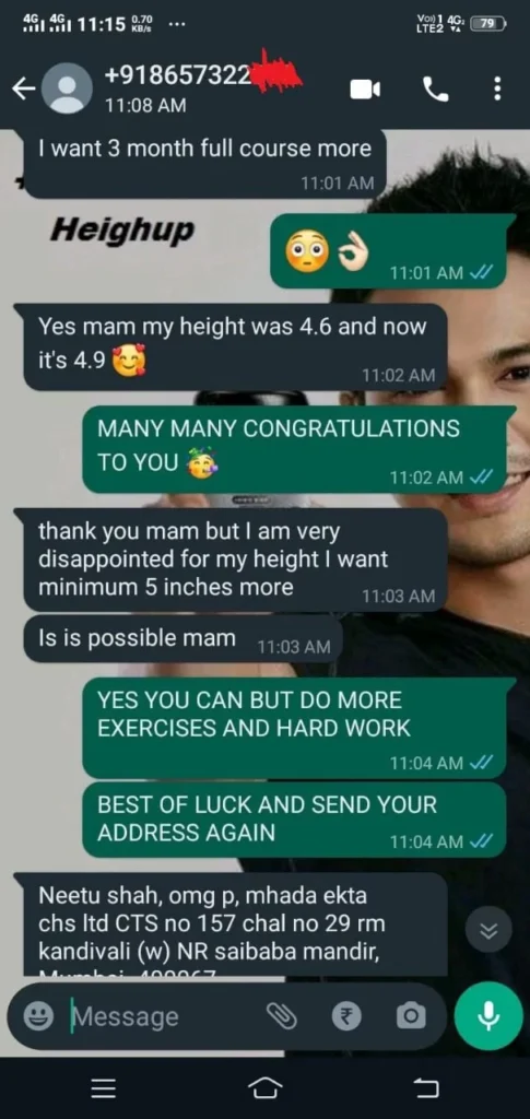 Clients Whatapp chat screenshot image Clients Whatapp chat screenshot image